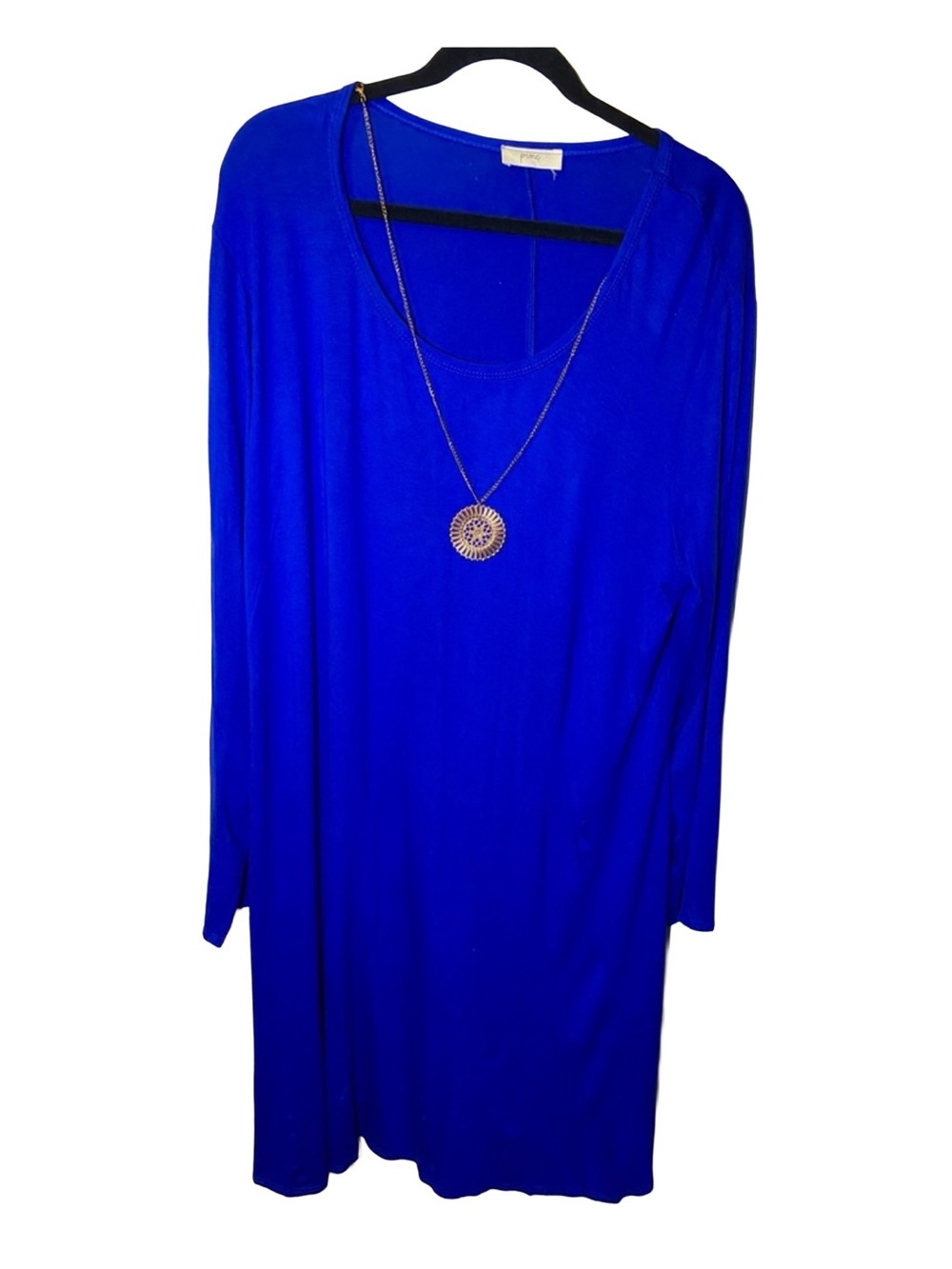 Royal Blue Pinc‎ Plus Size Dress, 2x/3x